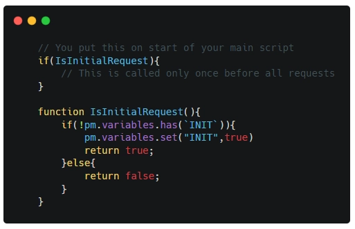 Postman 初始化脚本