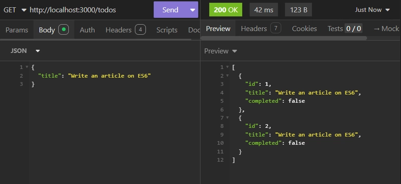 获取所有待办事项记录的屏幕截图。