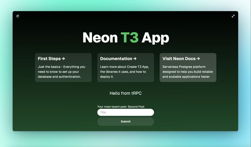 脚手架应用预览