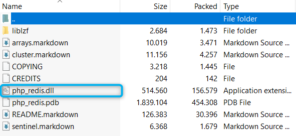 phpredis dll