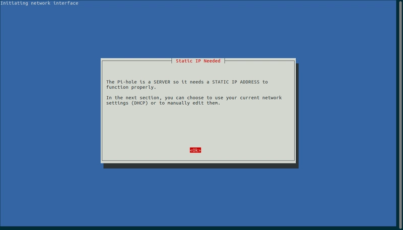 Pi-hole 需要静态 IP 地址