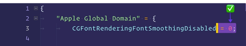 Macos 字体修复 Cgfontsenderingfontsmoothingdisabled