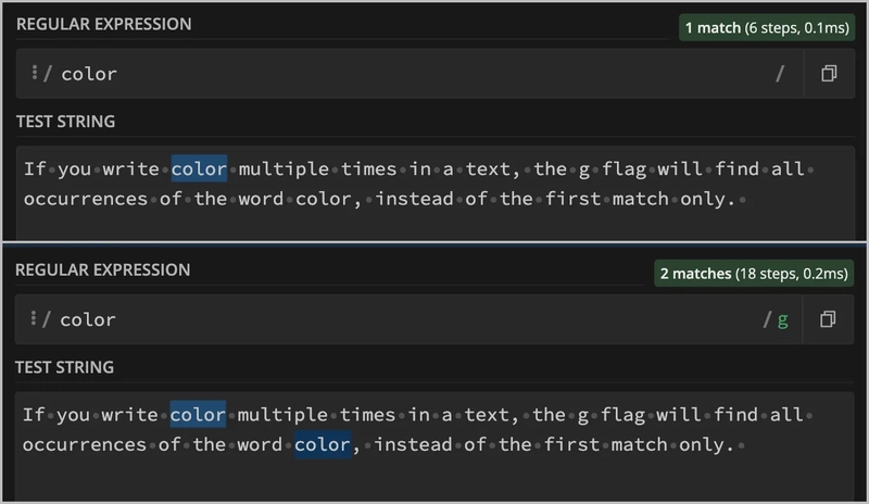 正则表达式 g 标志