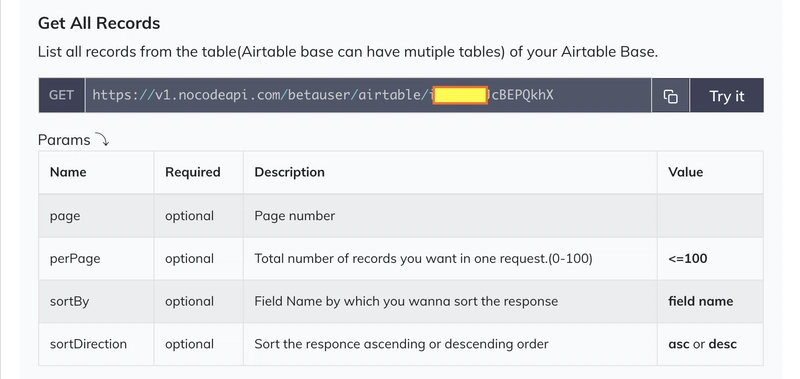 Airtable 所有记录