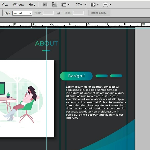 使用 Photoshop 设计网站