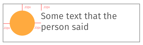 带有用户头像的消息布局