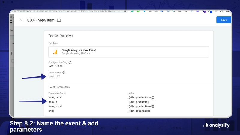 GA4 GTM 产品视图事件变量