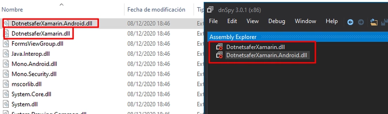 dnspy 反编译 Xamarin 文件时出错
