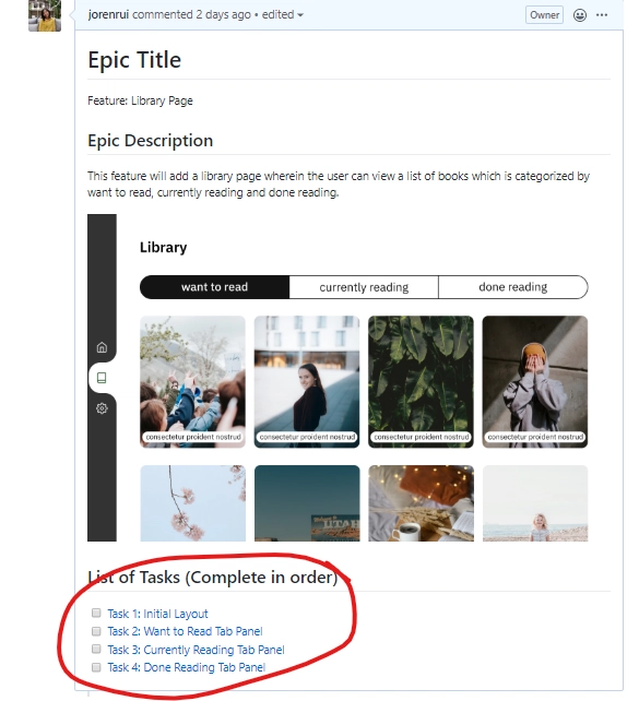 突出相关任务的史诗级问题