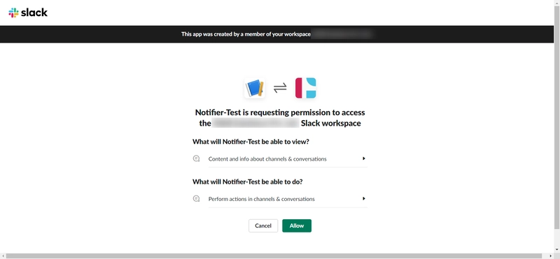 将 Slack 应用安装到工作区
