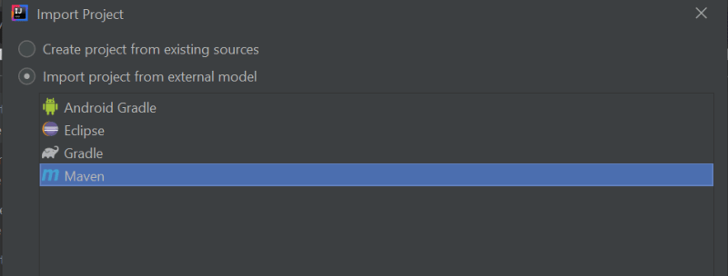 escolhendo maven como projeto 基地