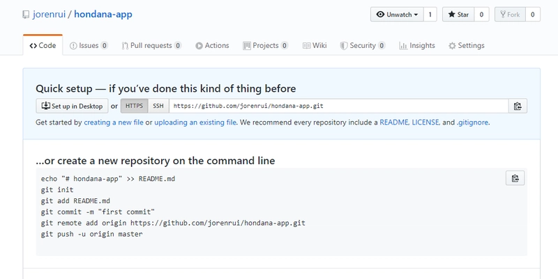 一个尚无文件的新 GitHub 存储库