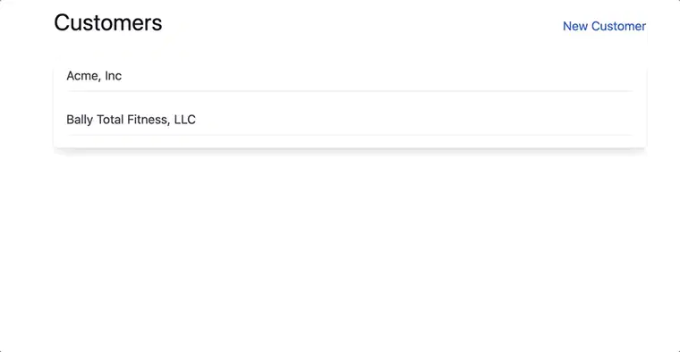 一段网页屏幕录像。用户多次打开和关闭“新客户”弹窗。每次打开时，弹窗都会短暂显示上次打开时的内容，然后内容才会更新。