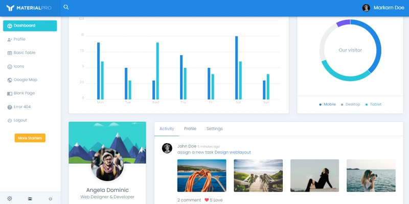 Jinja Material Lite - 由 AppSeed 提供的入门套件。