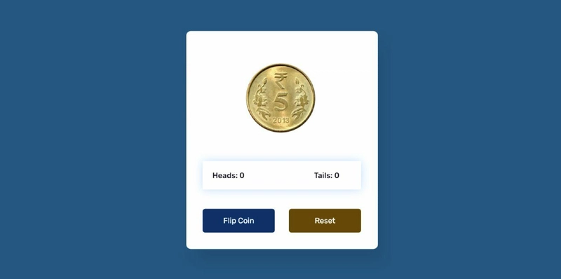 控制抛硬币游戏的按钮