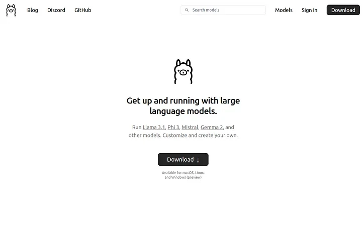 下载并安装 Ollama 工具