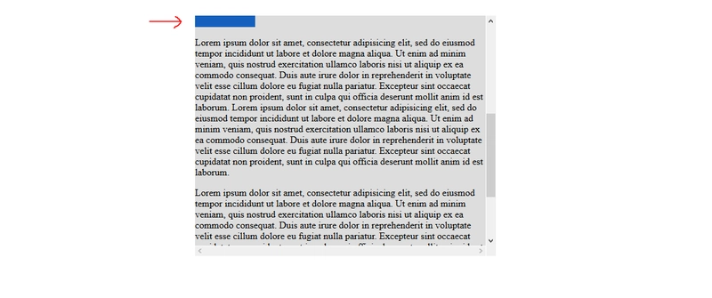 一个框在其父元素中移出了视图