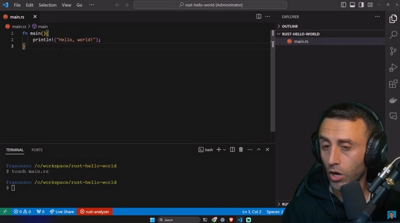 Hello world - Rust 编程教程
