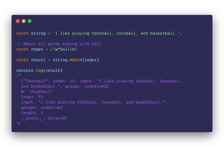 Stirng.match 仅出现一次