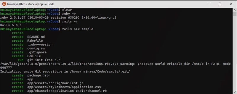 创建示例应用程序
