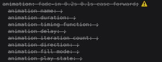 无效的动画填充模式值（向前而不是向后）