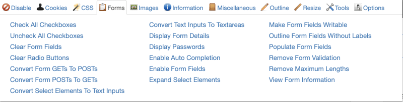 Web 开发人员 Chrome 扩展程序