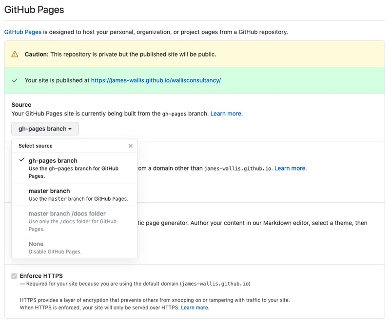 GitHub Pages 设置