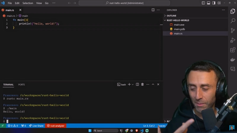 Hello world - Rust 编程教程