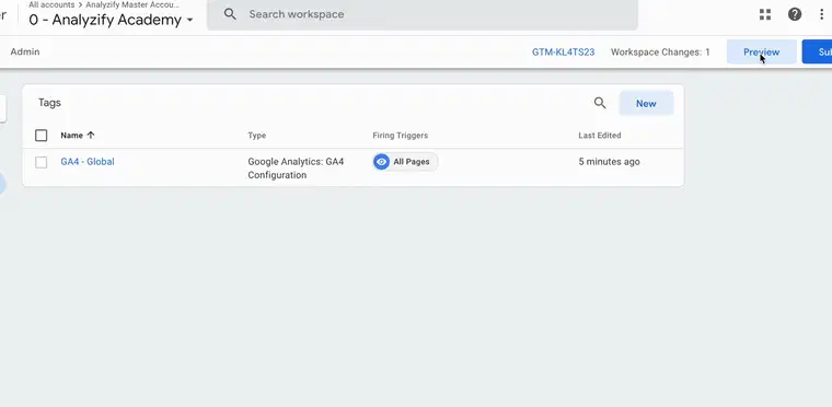 验证 Shopify Google Tag Manager 安装