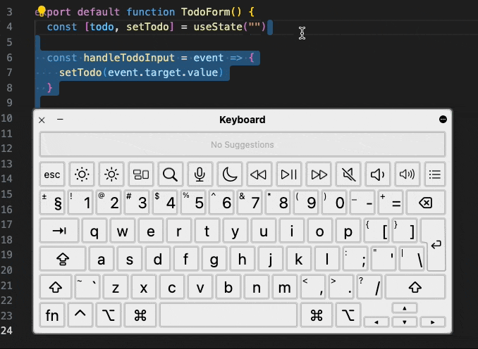 演示:复制您当前所在的行(就在下方)。