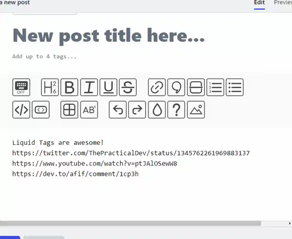 演示如何嵌入推文、YouTube 视频和 dev.to 评论