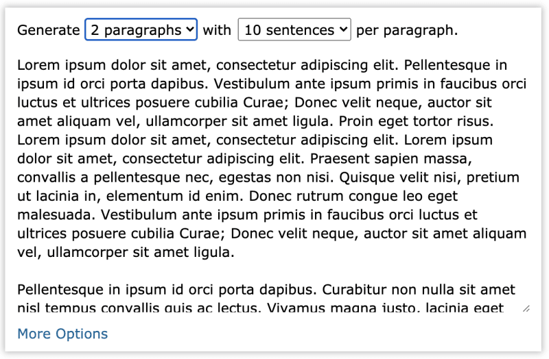 Lorem Ipsum Chrome扩展程序