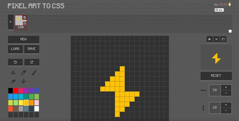 像素艺术到 CSS
