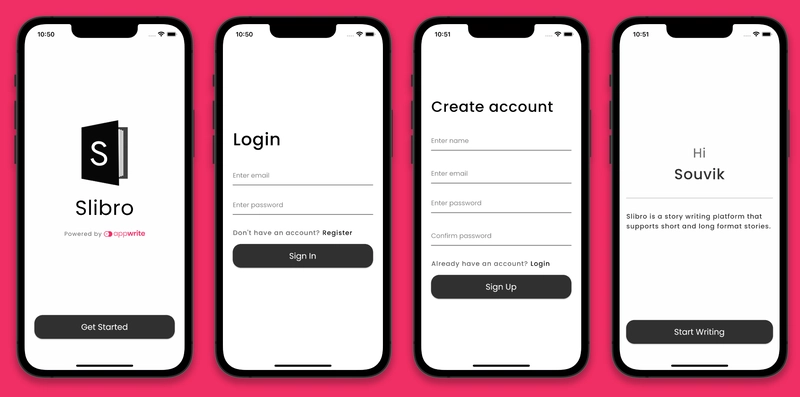 Slibro 身份验证屏幕