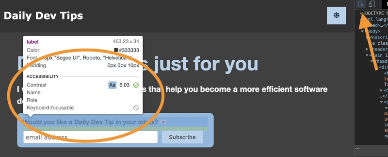 检查器工具提示
