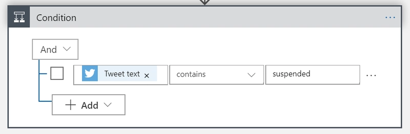 条件操作连接器的屏幕截图