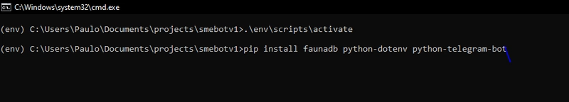 终端的屏幕截图显示了用于激活虚拟环境以及用于安装列出的包的命令。