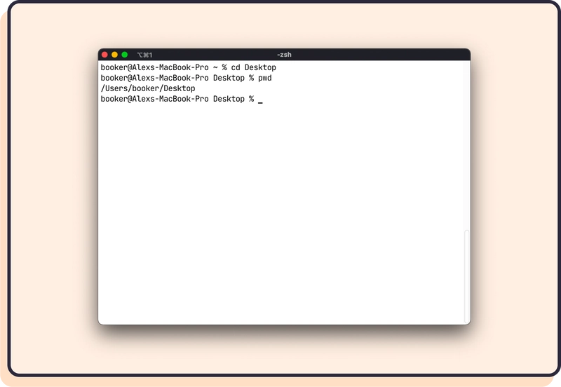 cd Desktop 命令的实际应用