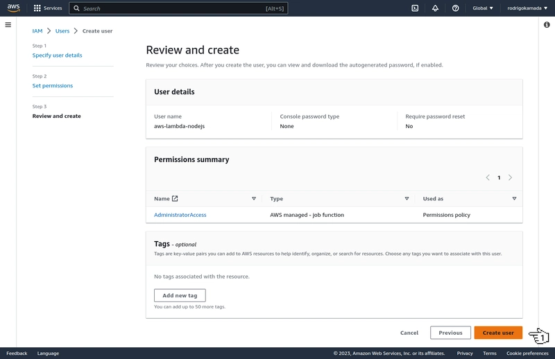 AWS Lambda - 审核和创建