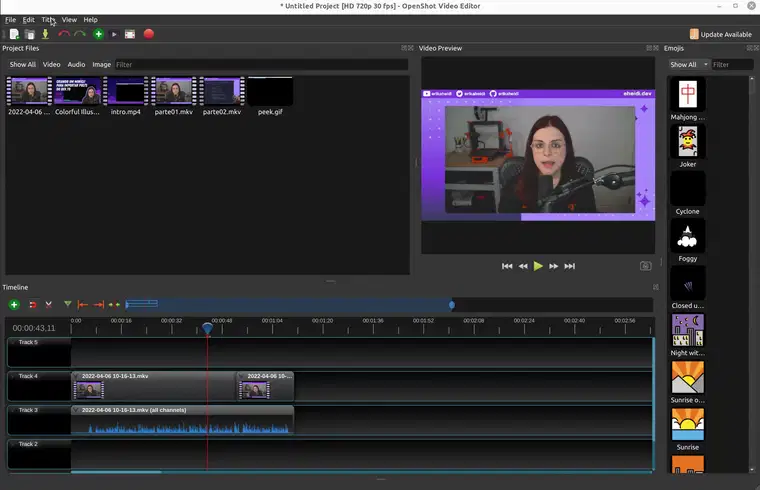 为 OpenShot 视频添加标题