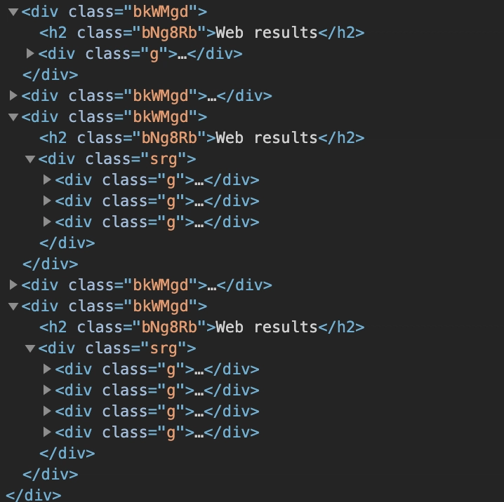 包含 G 类信息的 Div