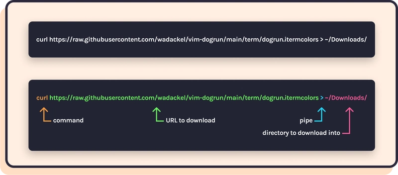 curl 命令工作原理示例