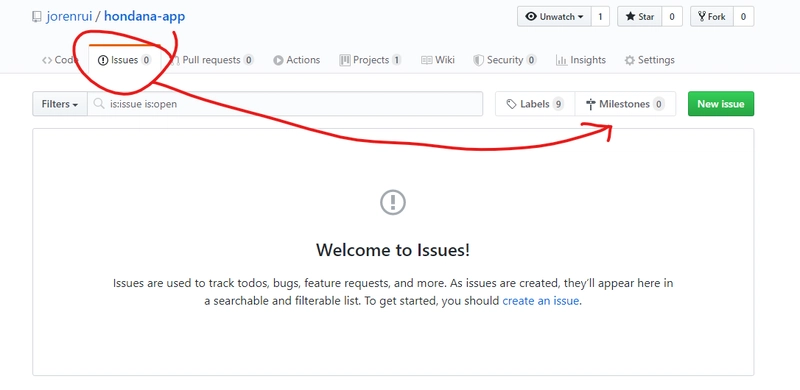 GitHub repo 的 Issue Tab 尚无内容。