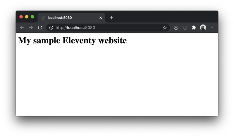 我的示例 Eleventy 网站