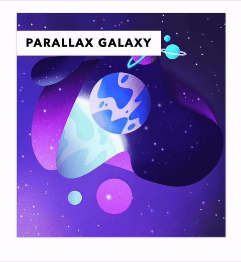 演示鼠标悬停时发生的放大和文本拉伸效果