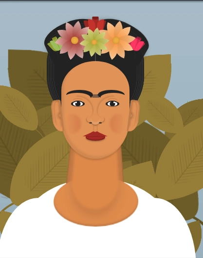 Adam Kuhn 的 Frida Kahlo CSS 艺术