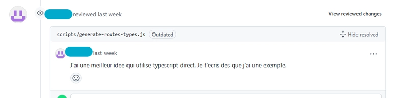 GitHub PR 评论截图
