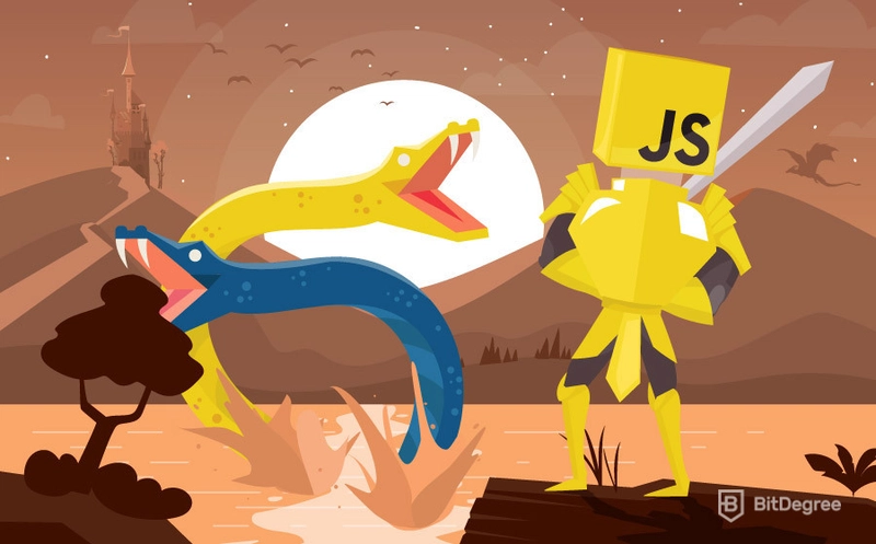 JS 与 Python 的对比图