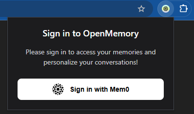 openmemory 扩展程序注册