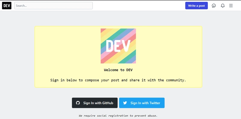 加入 Dev.to